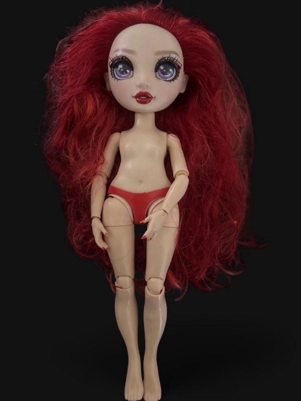 Rainbow High Fantastic Fashion Project Ruby Anderson Nude Articulated Doll Red - Picture 5 of 7